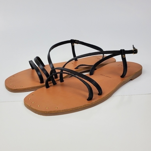 Joie Baja Leather Strappy Flat Sandal NEW 37.5 - Picture 7 of 12